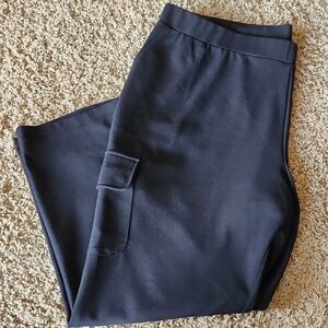 Lisa Rinna Black Polyester Cargo Pants Womans Size XLP